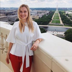 Zara Front Tie Blouse